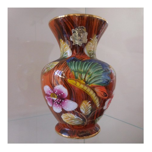 Vase céramique faïence - , peint
